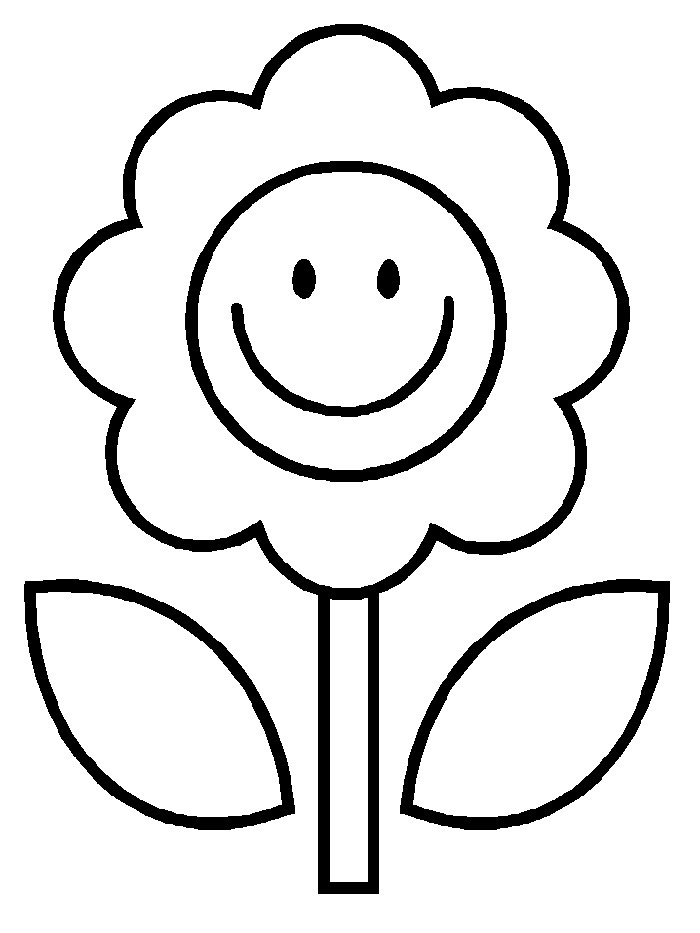 Flower Coloring Pages For Toddlers
 Free Printable Flower Coloring Pages For Kids Best