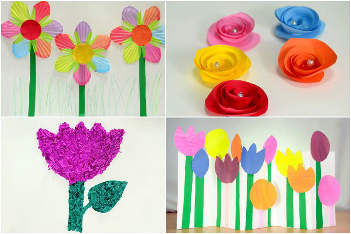 Flower Craft For Kids
 How To Make Paper Flowers For Kids