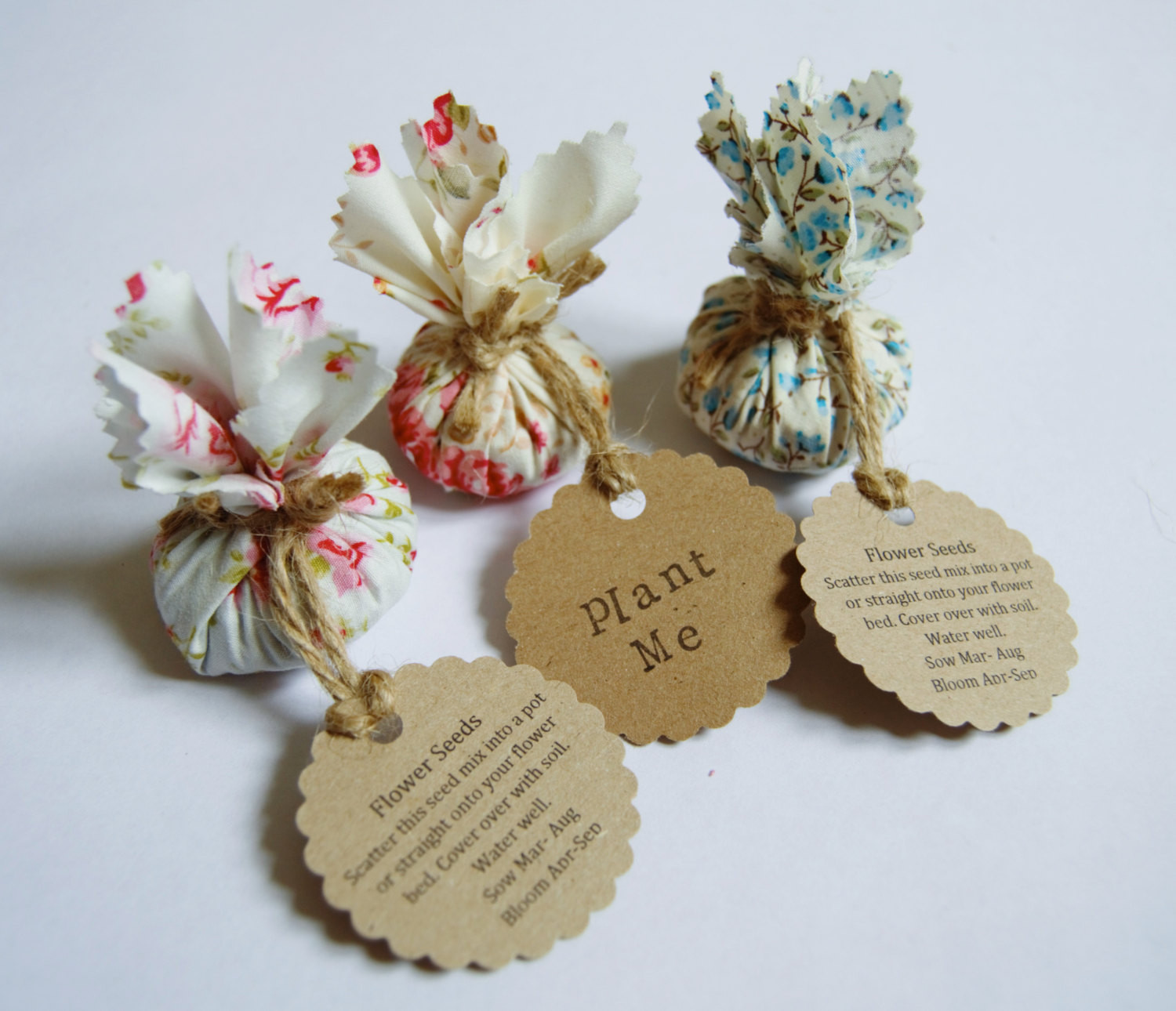 Flower Seeds For Wedding Favors
 Set of 10 Country Garden Flower Seed Wedding Favours with Hand