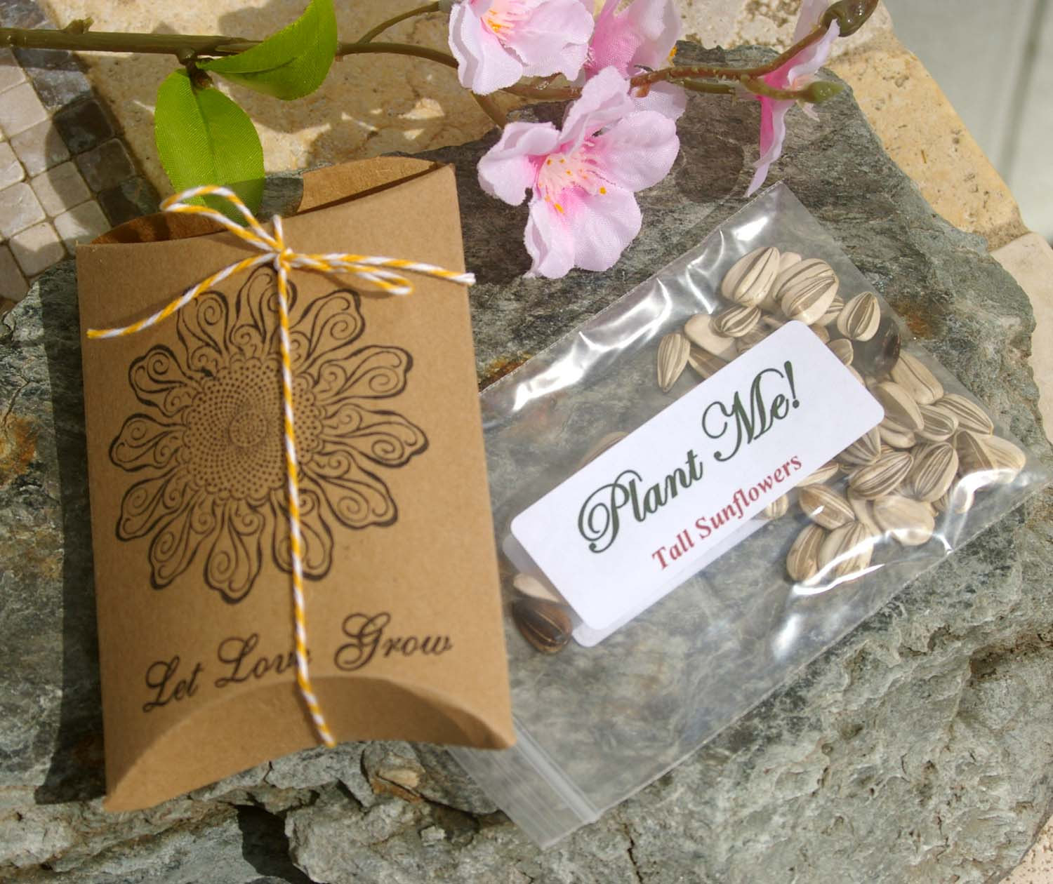 Flower Seeds For Wedding Favors
 Wedding Favors With Sunflower Seeds Let Love Grow by
