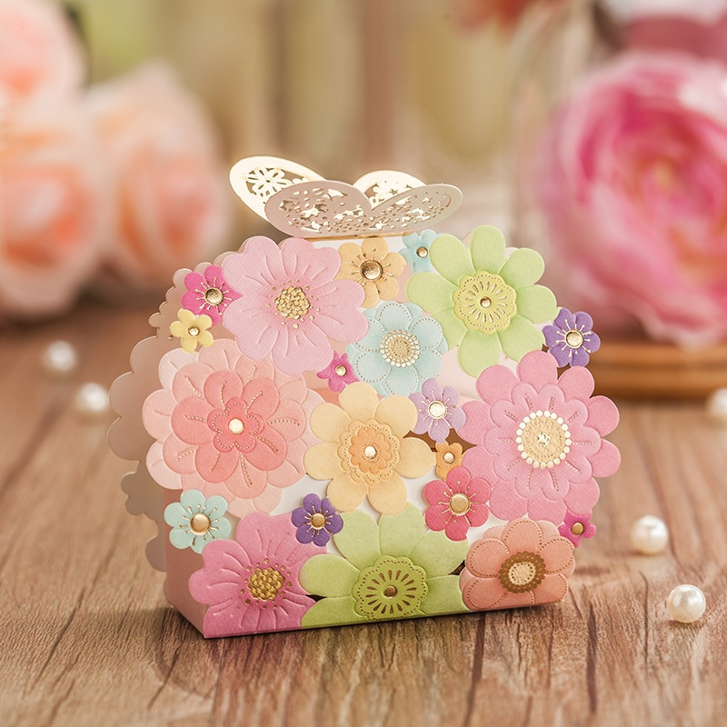 Flower Wedding Favors
 Aliexpress Buy Wedding Favors And Gifts Box Flower