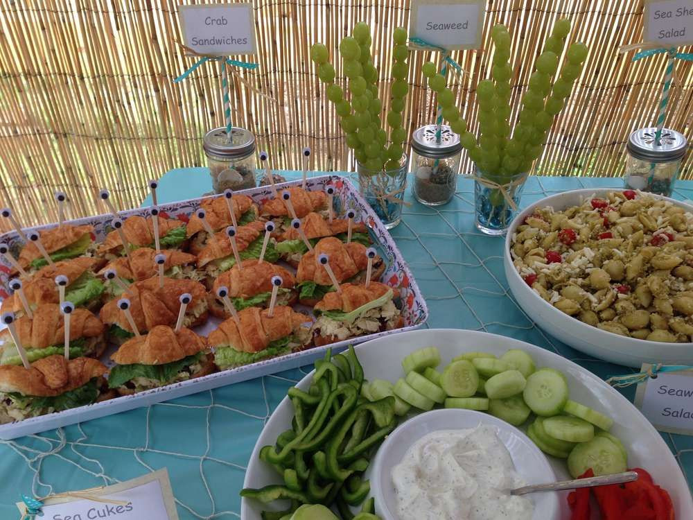 Food Ideas For 3 Year Old Birthday Party
 Crab sandwiches at a Little Mermaid birthday party See