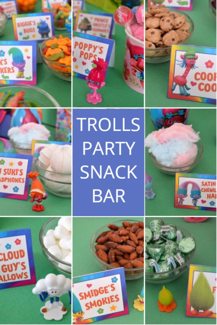 Food Ideas For A Troll Birthday Party
 Pin on Trolls