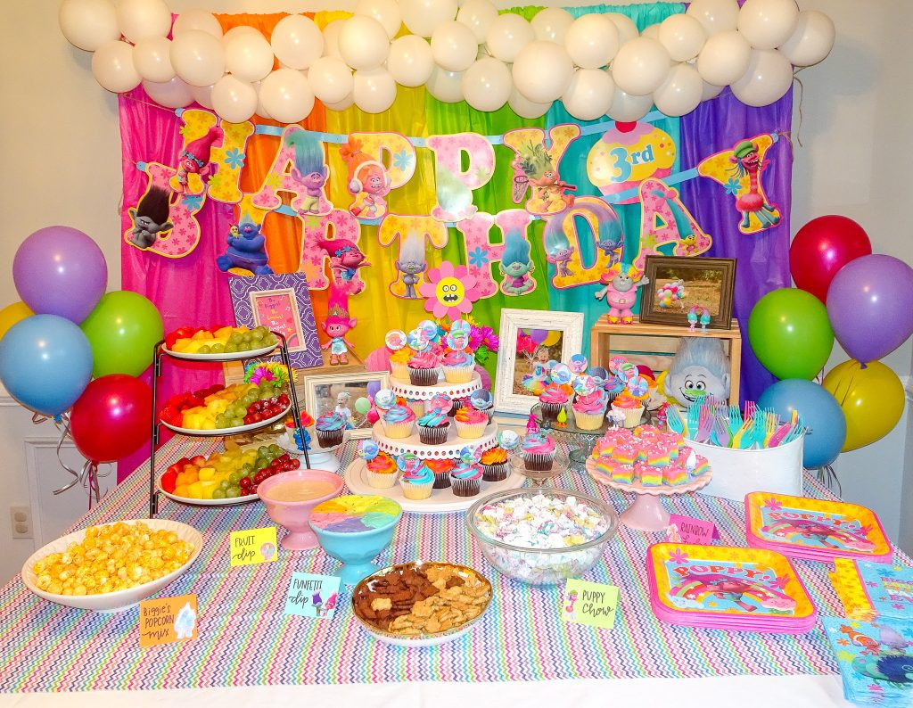 Food Ideas For A Troll Party
 Audrey s Trolls Birthday Party Poppy Grace
