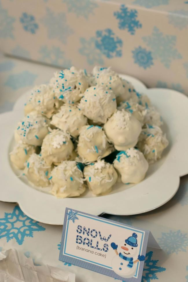 Food Ideas For A Winter Beach Party
 Boy s Winter wONEderland 1st Birthday Party