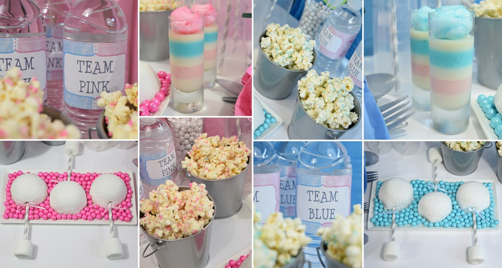 Food Ideas For Baby Gender Reveal Party
 Gender Reveal Baby Shower Ideas