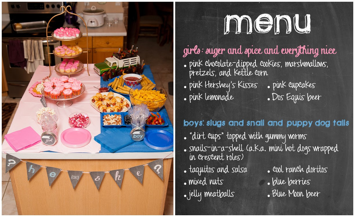 Food Ideas For Baby Gender Reveal Party
 Nothings and Notions from my Noodle Gender Reveal Party