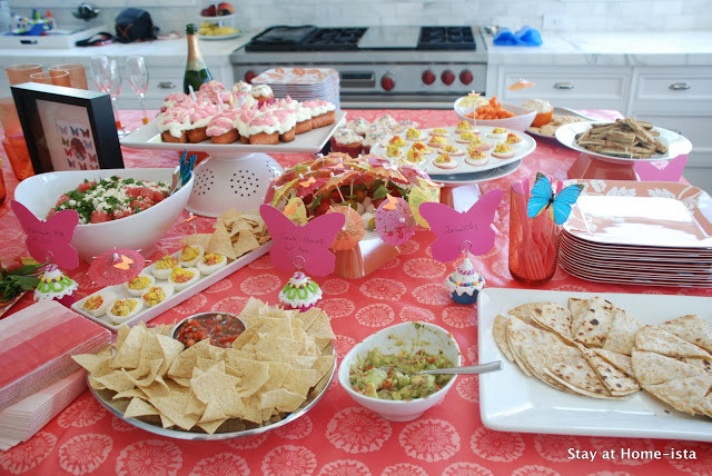 Food Ideas For Birthday Party At Home
 Stay at Home ista Summer Party Menu Food for a Butterfly