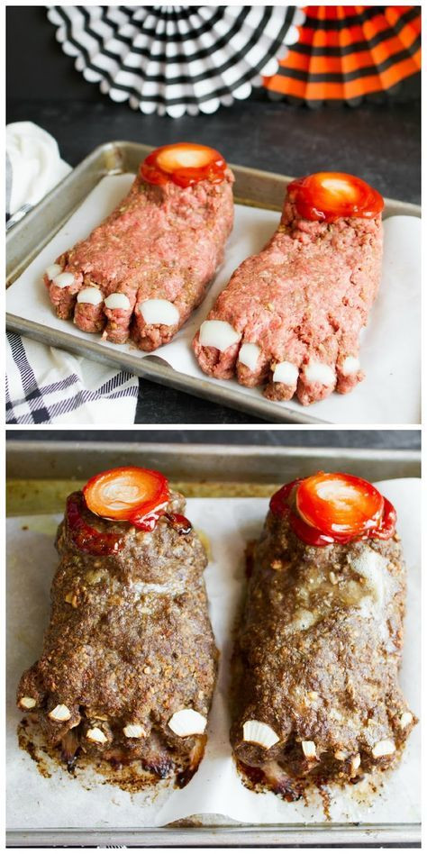 Food Ideas For Dinner Party
 Halloween Feet Loaf Recipe