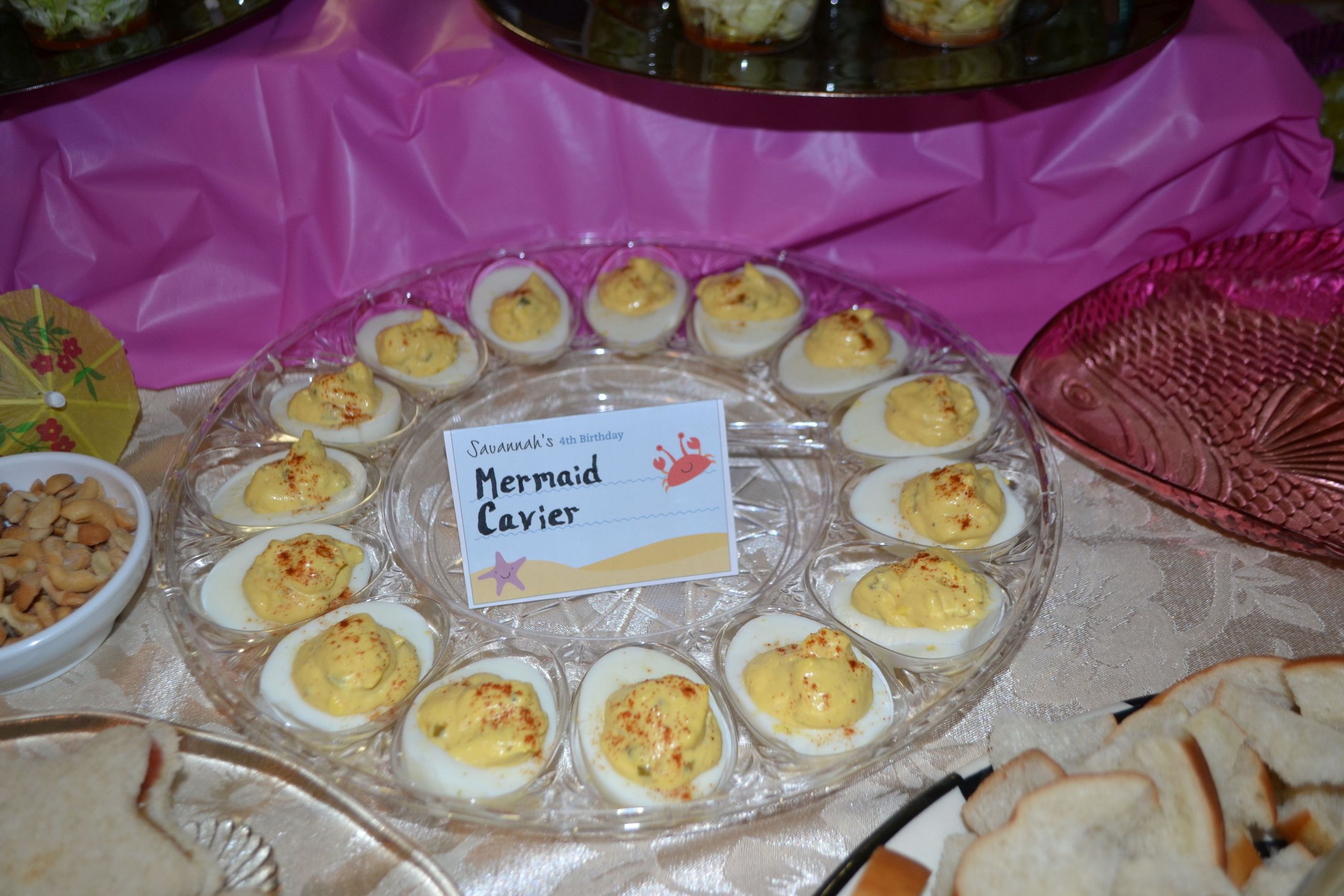 Food Ideas For Mermaid Party
 Little mermaid party food "Mermaid Cavier" traditional