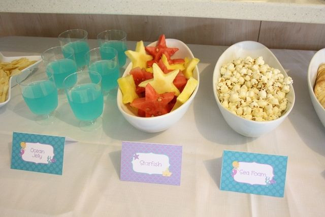 Food Ideas For Mermaid Party
 Pin on Little Mermaid birthday party