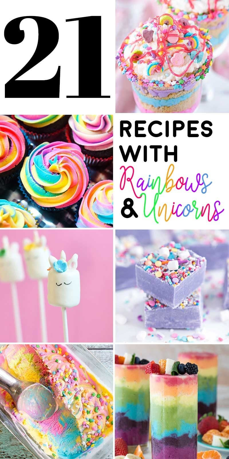 Food Ideas For Unicorn Party
 21 Recipes with Rainbows and Unicorns Homemade Hooplah