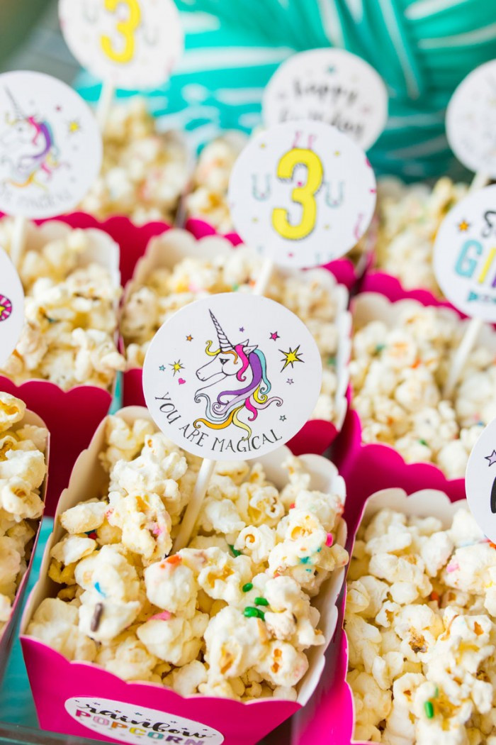 Food Ideas For Unicorn Party
 Unicorn Birthday Party Ideas by Modern Moments