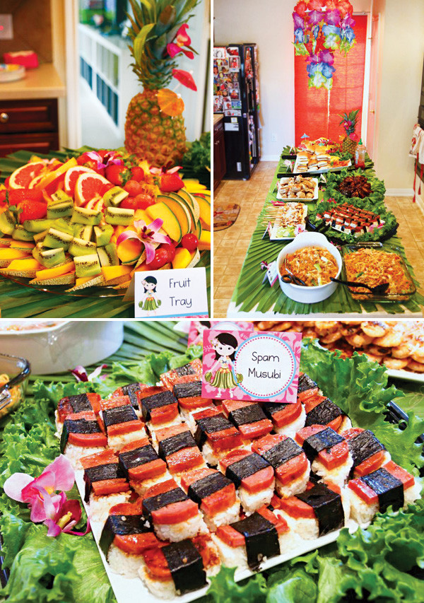 Food Themed Party Ideas
 Tropical Oasis Hawaiian Luau Birthday Party Hostess