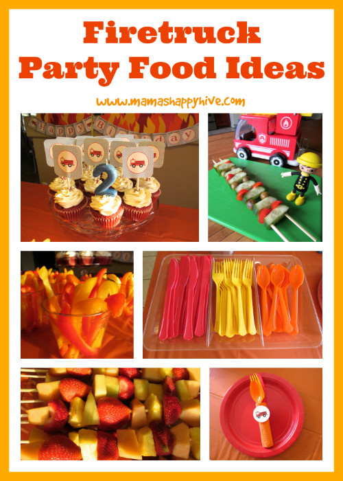 Food Truck Party Ideas
 Firetruck Party Activities and Decorations Mama s Happy Hive