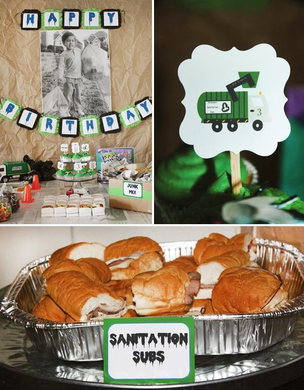 Food Truck Party Ideas
 Garbage Truck Boy s Birthday Party