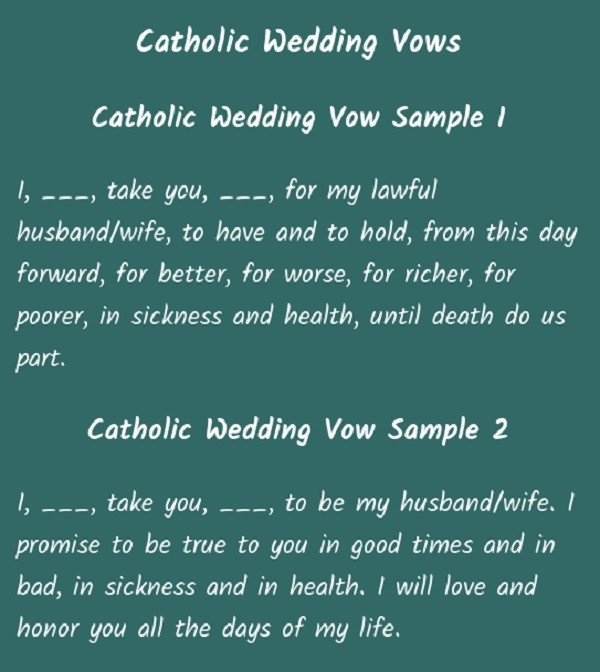 For Better Or For Worse Wedding Vows
 Amazingly traditional wedding vows from various religions