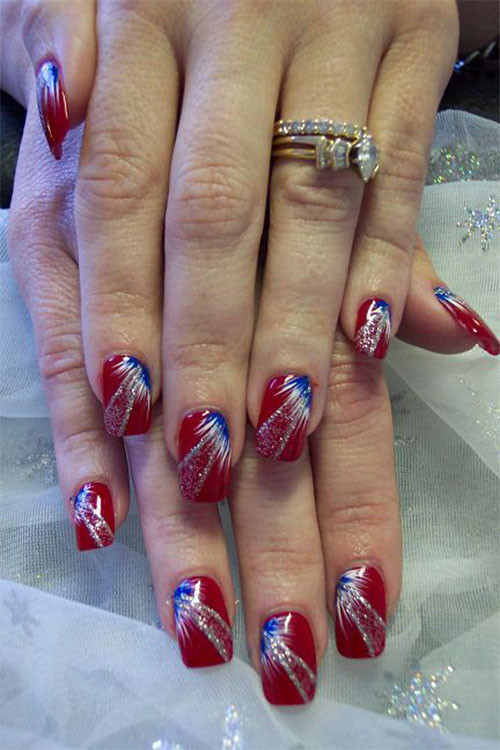 Fourth Of July Nail Ideas
 15 Amazing 4th of July Fireworks Nail Art Designs & Ideas