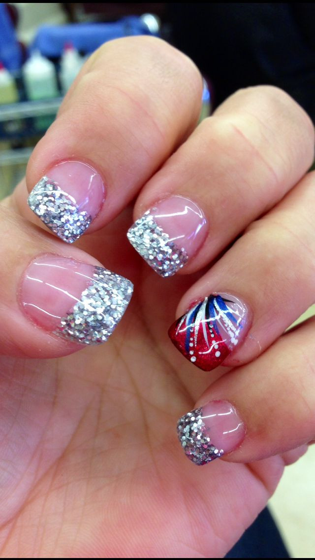 Fourth Of July Nail Ideas
 517 best 4th of July nail art images on Pinterest