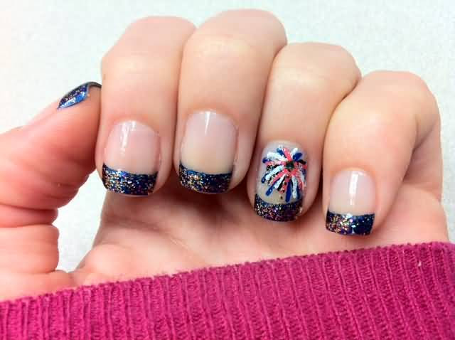 Fourth Of July Nail Ideas
 25 Very Beautiful Fourth July Fireworks Nail Art Designs