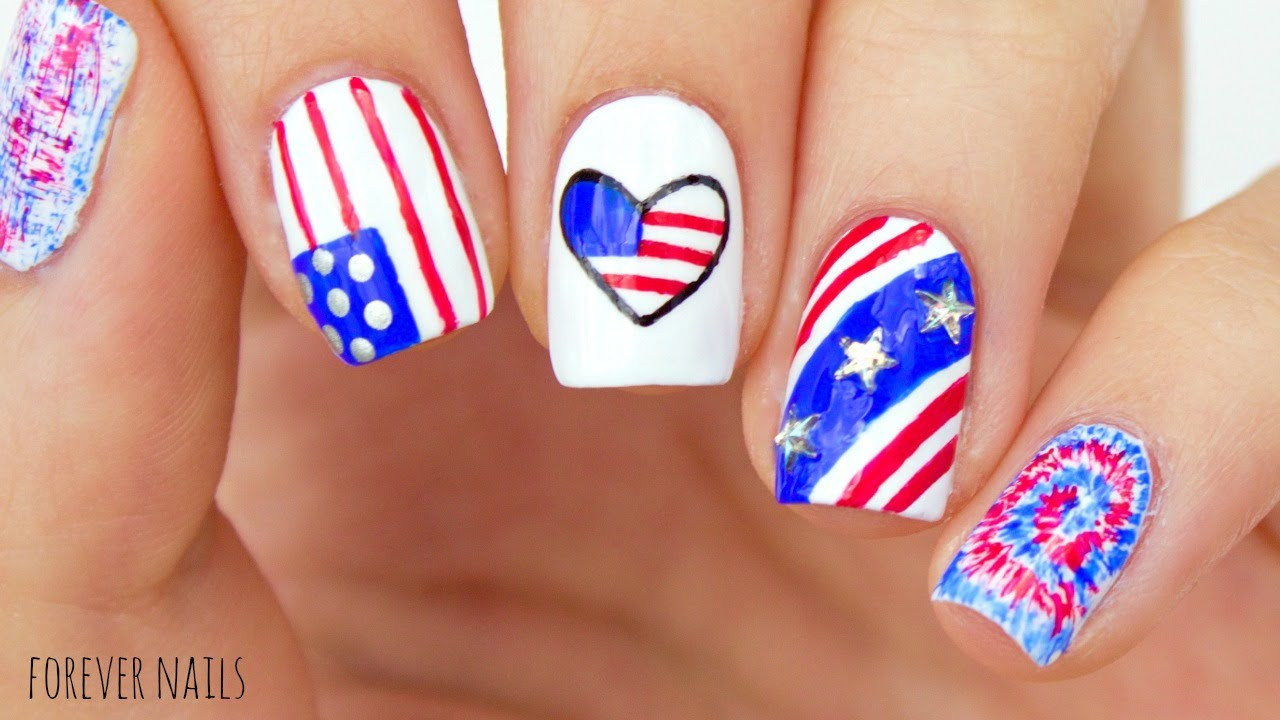 Fourth Of July Nail Ideas
 Fourth July Nails