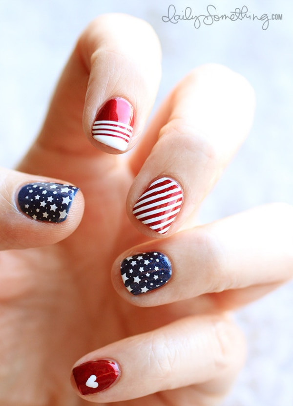 Fourth Of July Nail Ideas
 10 Ideas for Patriotic 4th of July Nails thegoodstuff