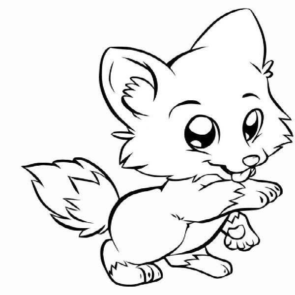 Fox Coloring Pages For Kids
 Baby Fox Coloring Pages