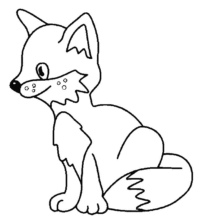 Fox Coloring Pages For Kids
 Fox Coloring Pages