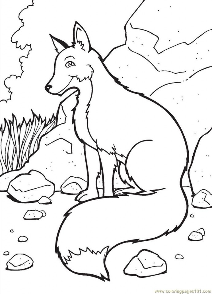 Fox Coloring Pages For Kids
 Get This Printable Seahorse Coloring Pages