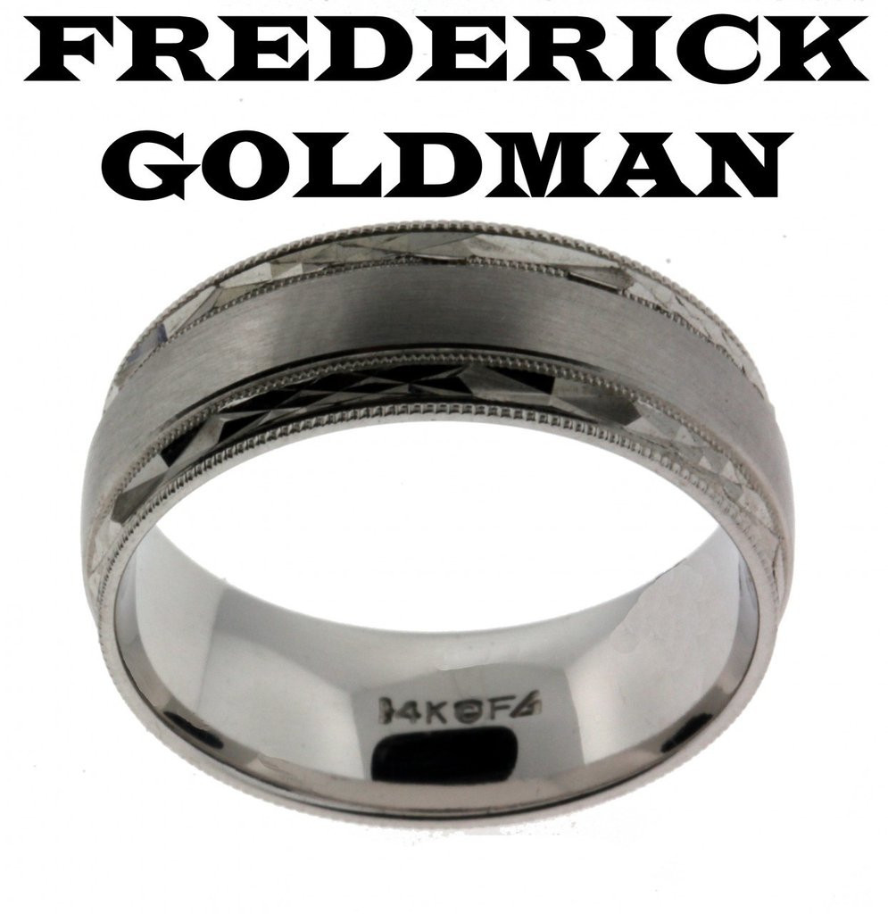 Frederick Goldman Wedding Bands
 Frederick Goldman 11 7246W G men s wedding band in 14k