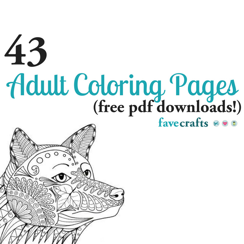 Free Adult Coloring Book Pdf
 43 Printable Adult Coloring Pages PDF Downloads