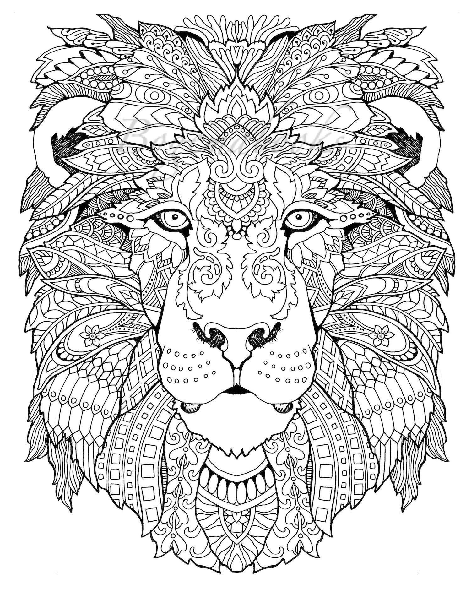 Free Adult Coloring Book Pdf
 Awesome Animals Adult Coloring pages Coloring pages