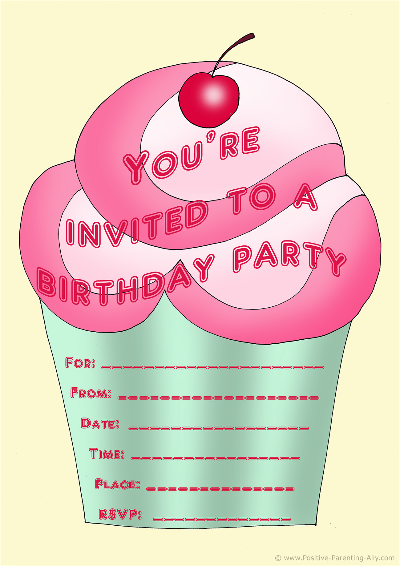 Free Birthday Invitation
 Free Birthday Party Invites for Kids in High Print Quality