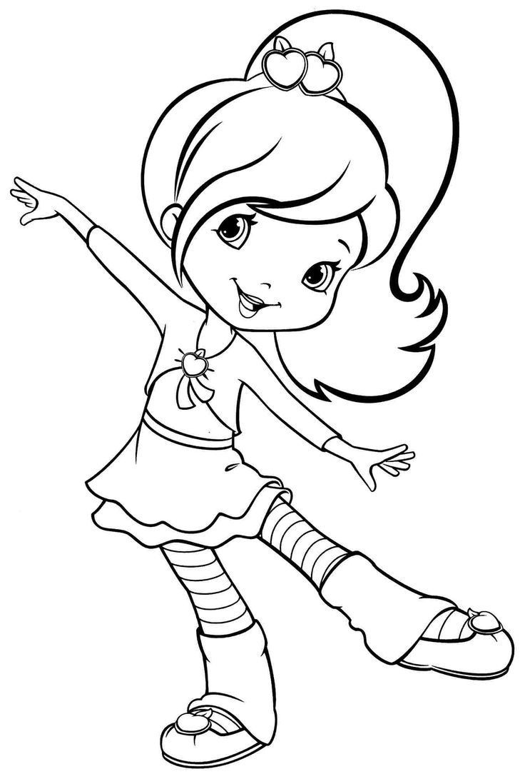 Free Coloring Books For Girls
 free printable coloring pages cartoon strawberry shortcake
