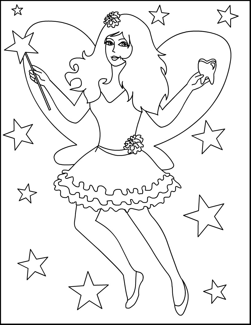 Free Coloring For Kids
 Free Printable Fairy Coloring Pages For Kids