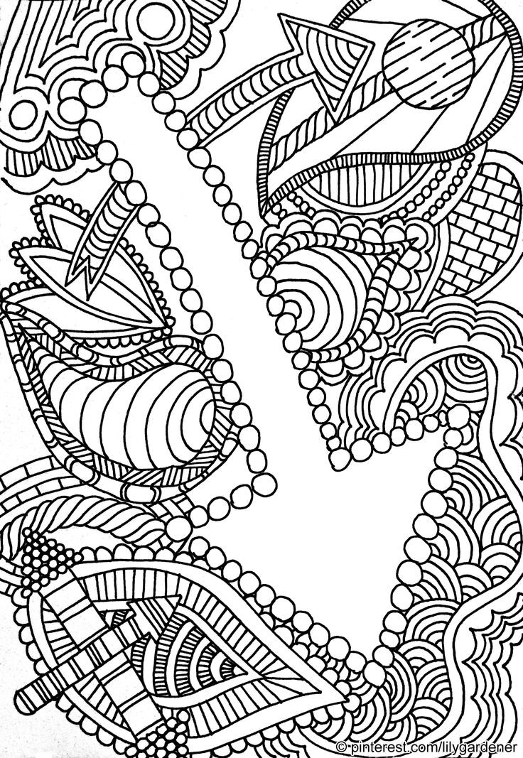 Free Coloring Pages Adult
 Abstract Coloring Page for Adults high resolution free