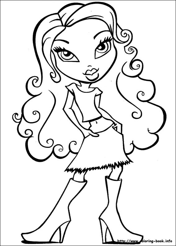 Free Coloring Pages For Girls
 Bratz coloring pages Coloring