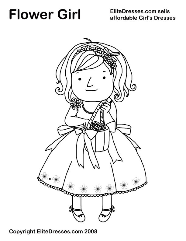 Free Coloring Pages For Girls Flowers
 Printable Coloring Pages Girls Flowers high resolution