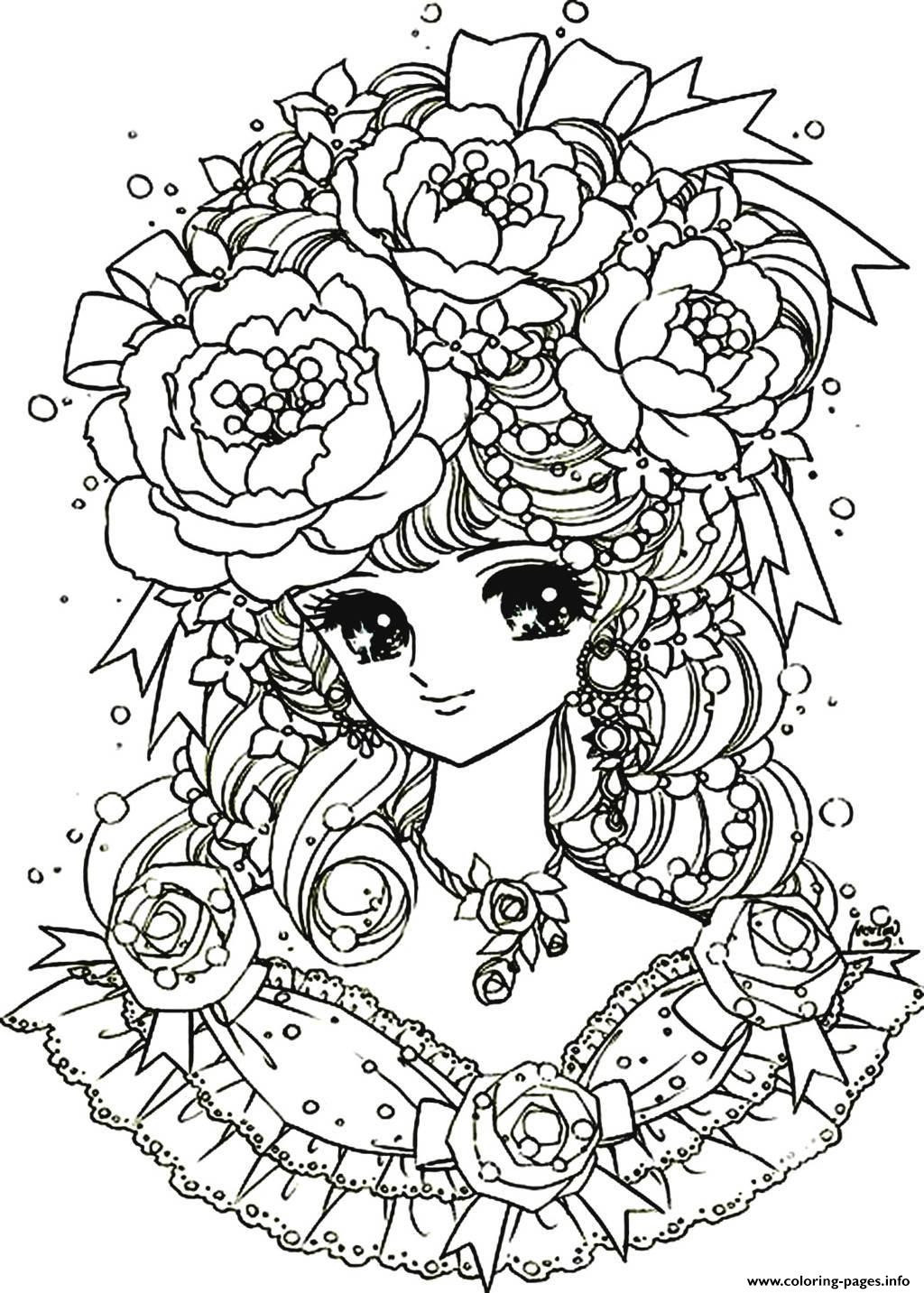 Free Coloring Pages For Girls Flowers
 Flower Coloring Pages For Girls Gorgeous Full Page And 12