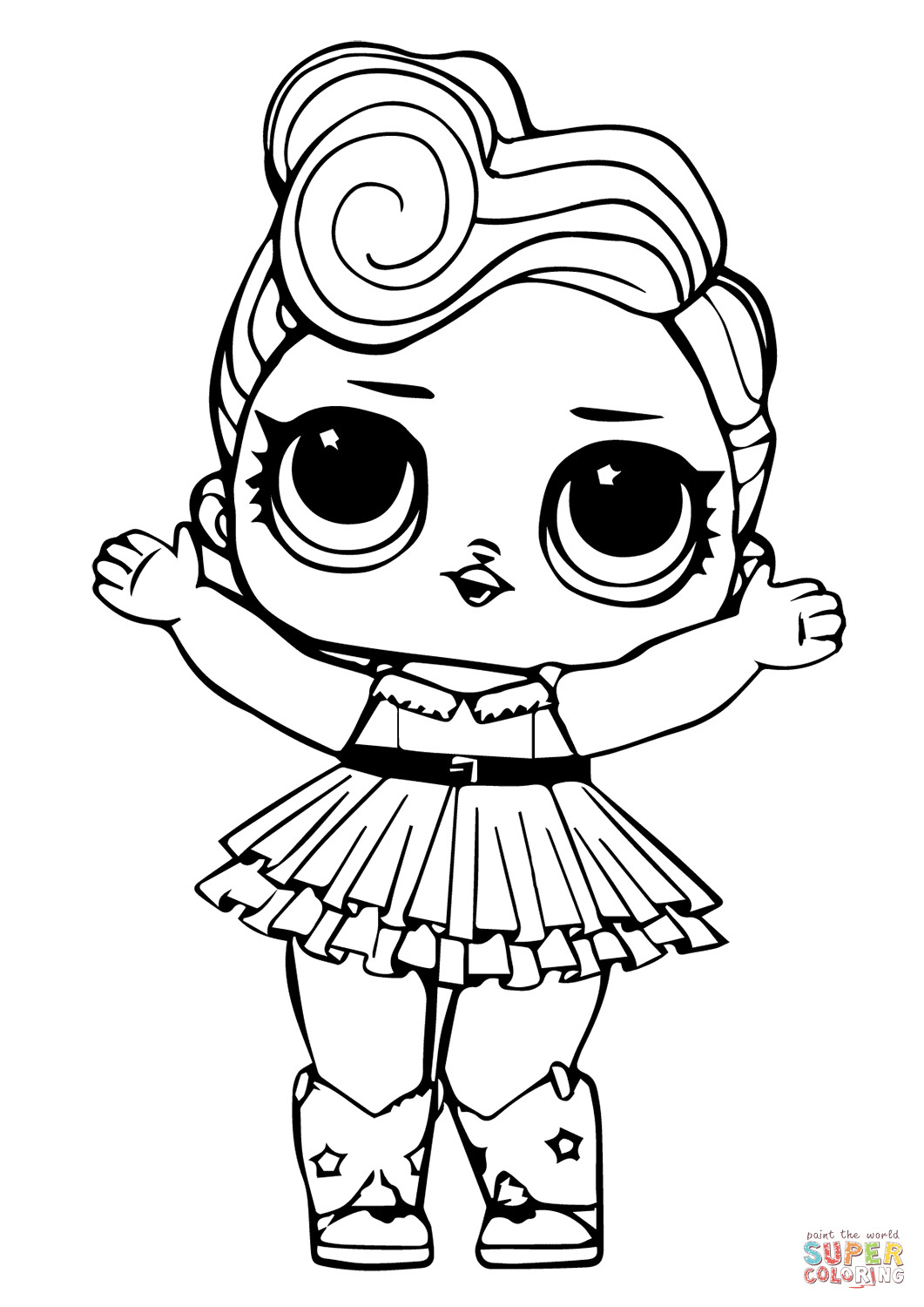 Free Coloring Pages For Girls
 LOL Doll Luxe coloring page