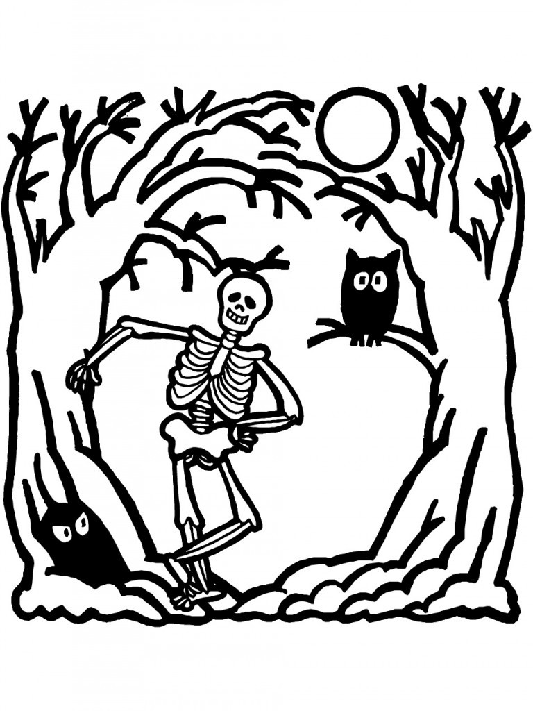 Free Coloring Sheets For Toddlers
 Free Printable Skeleton Coloring Pages For Kids