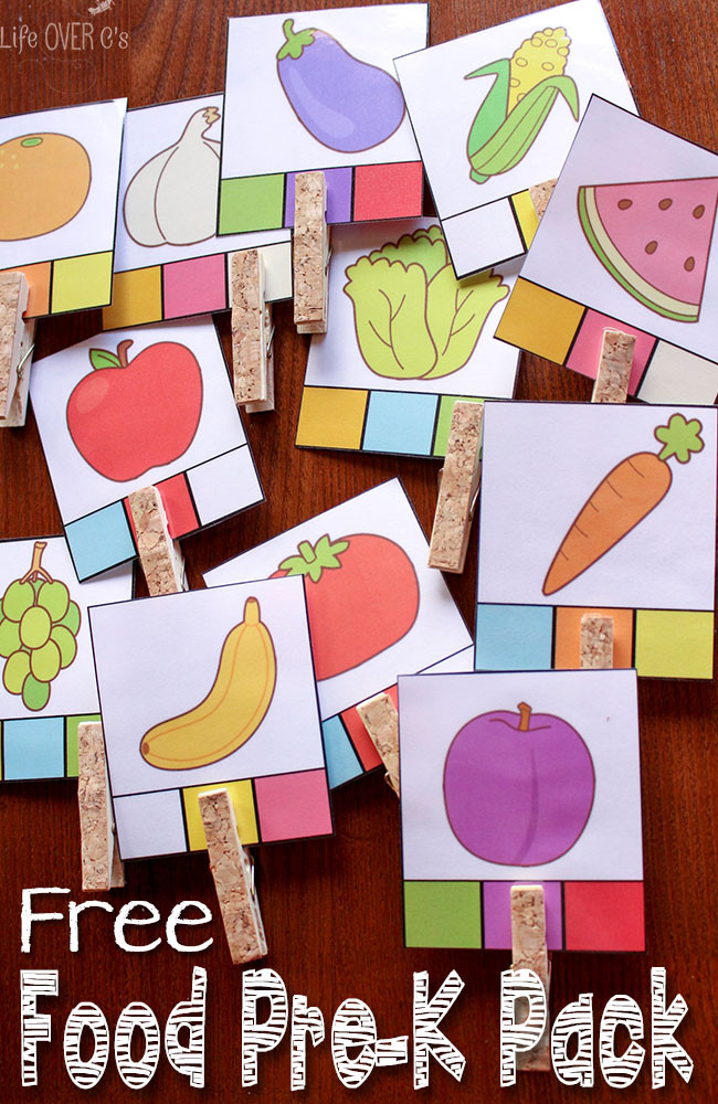 Free Crafts For Preschoolers
 FREE Food Learning Pack for PreK