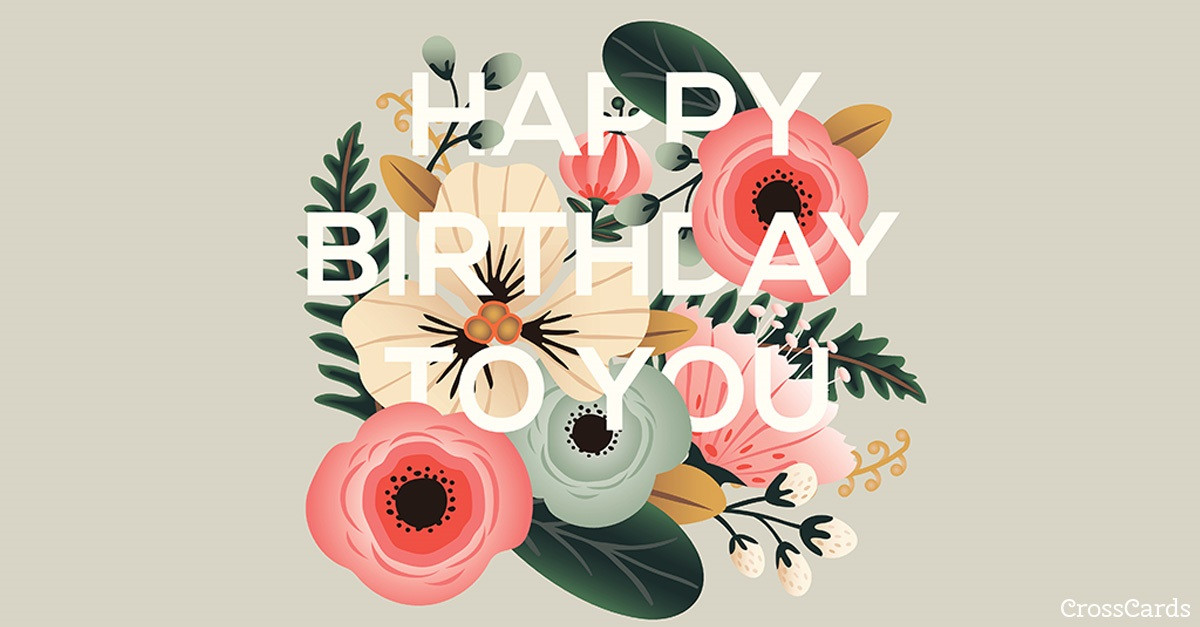 Free Email Birthday Cards
 Free Floral Birthday eCard eMail Free Personalized
