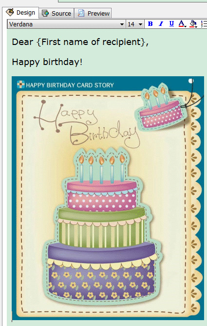 Free Email Birthday Cards
 How to send an eCard in AMS Birthday Edition