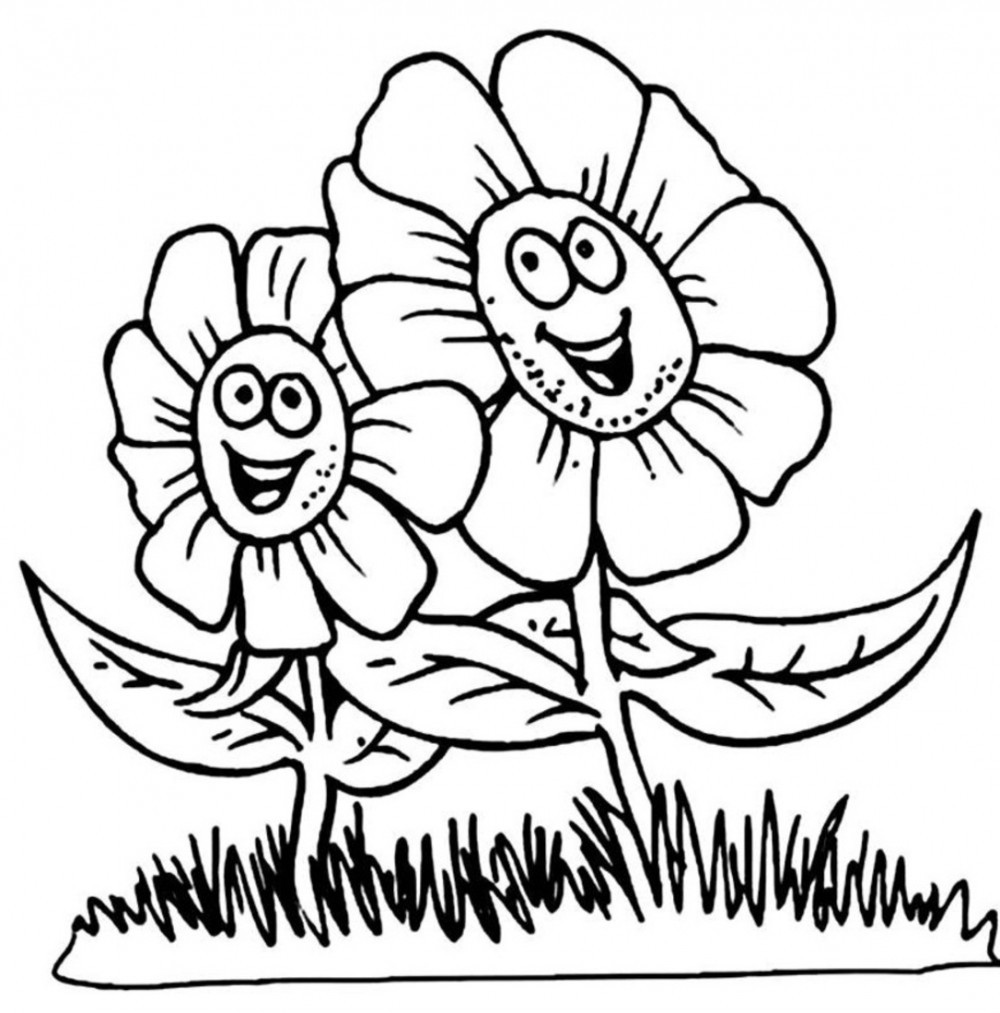 Free Flower Coloring Pages For Kids
 Free Printable Flower Coloring Pages For Kids Best