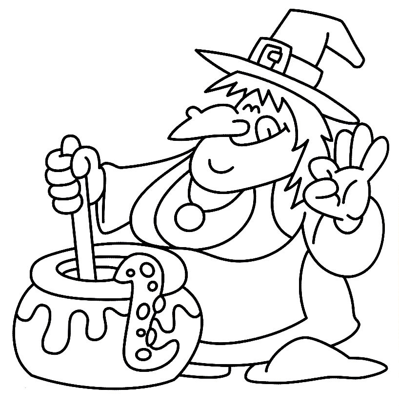 Free Halloween Coloring Pages For Kids
 24 Free Printable Halloween Coloring Pages for Kids