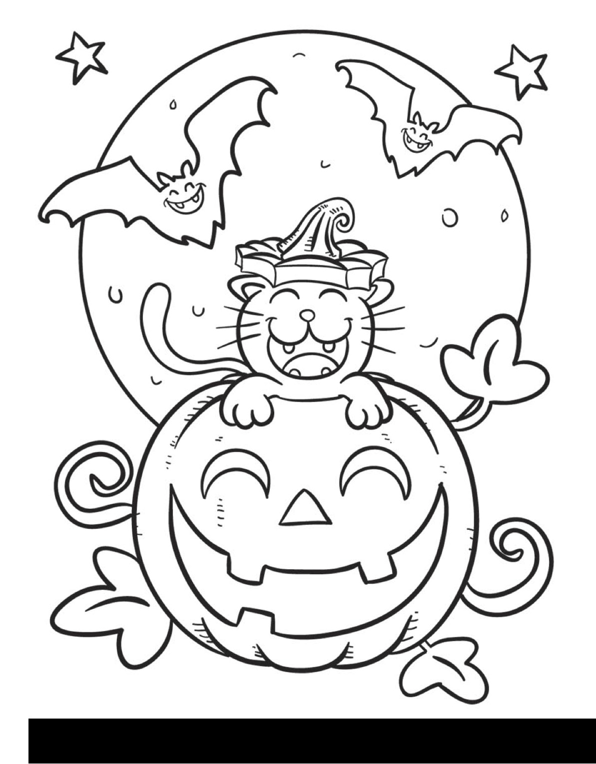 Free Halloween Coloring Pages For Kids
 Cantinho do Primeiro Ciclo Desenhos de Halloween para pintar