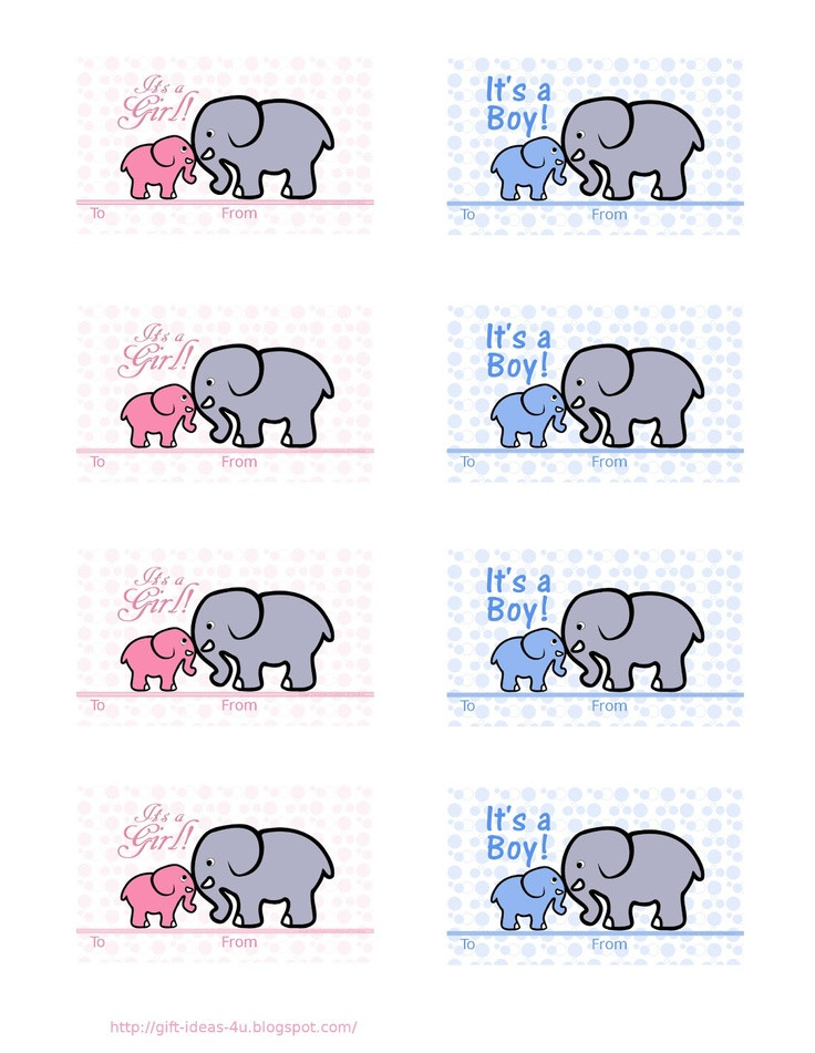 Free Printable Baby Shower Gift Tags
 Free Printable Baby Shower Gift Tags two cute designs