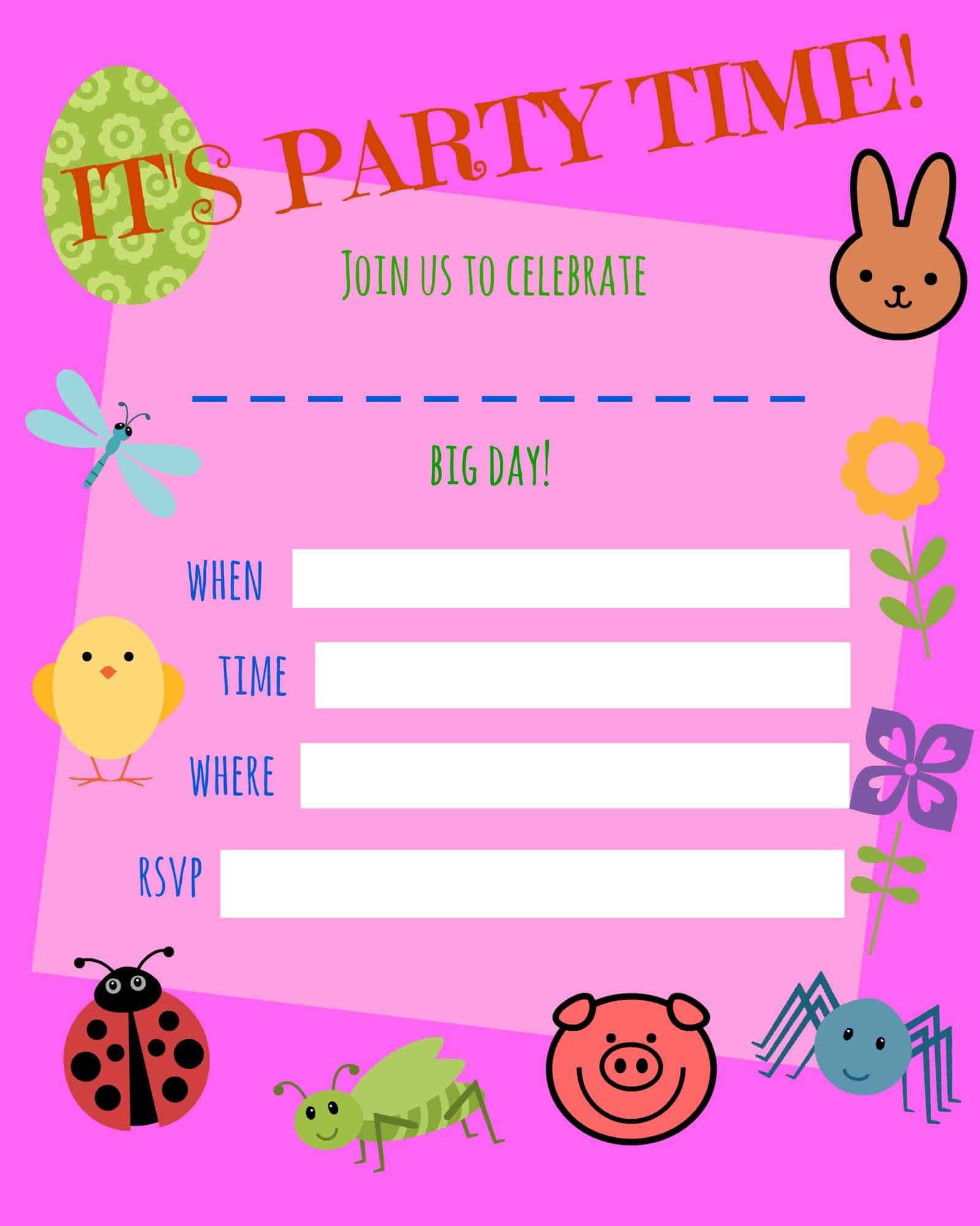 Free Printable Birthday Invitations
 Free Birthday Invitations For Girls And How To Create
