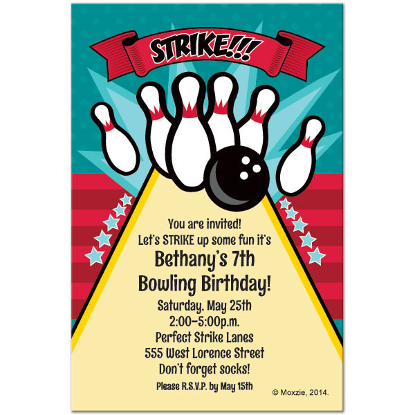 Free Printable Bowling Birthday Party Invitations
 Free Printable Bowling Birthday Invitations